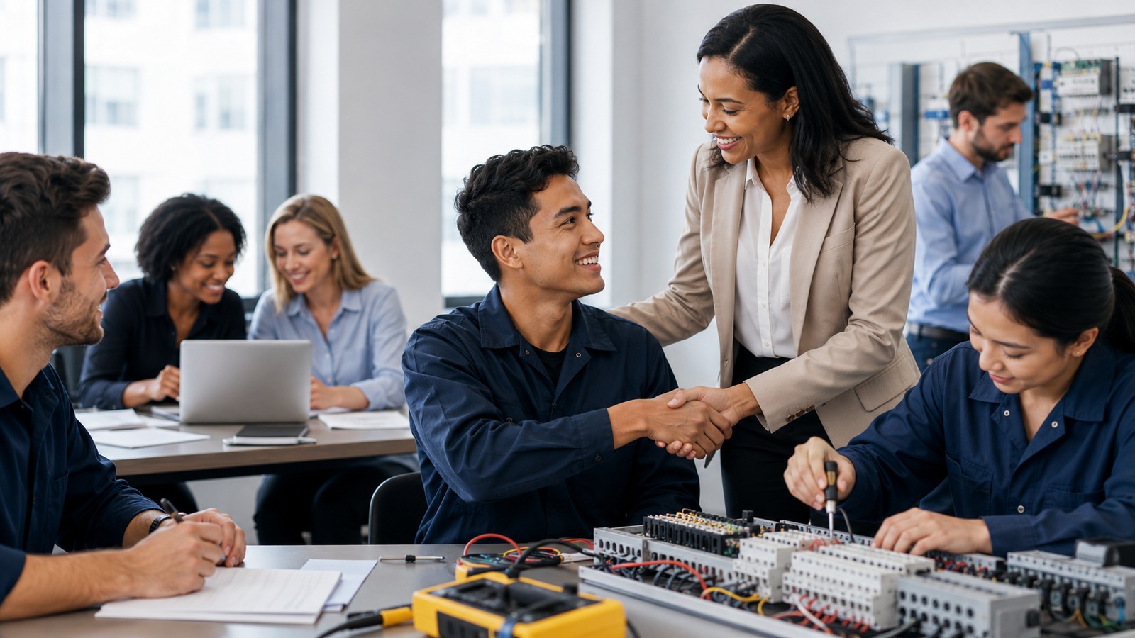 Workforce training, technical learning, and career partnership collaboration
