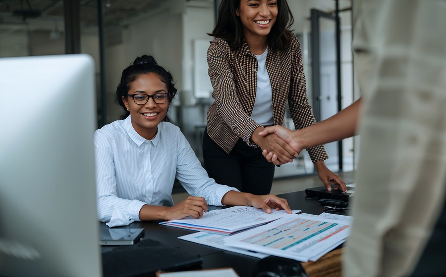 Career coaching and professional development meeting